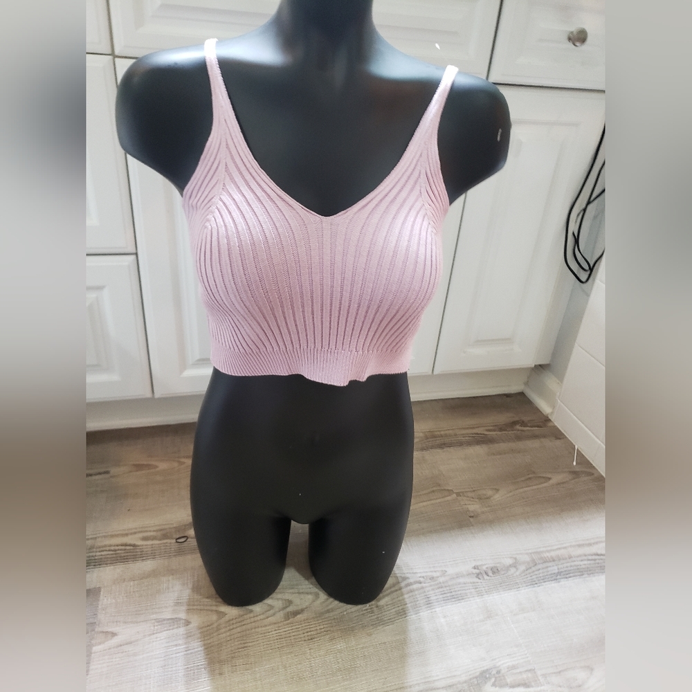 crop tank top knitt womens